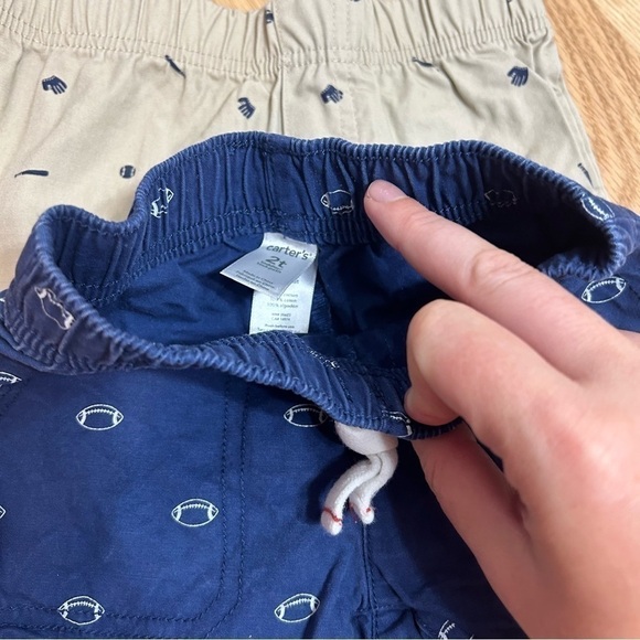 2T Jordan Nike Carter’s Shorts Bundle Sports Football Baseball Lot 24 mos Tan - Picture 6 of 9